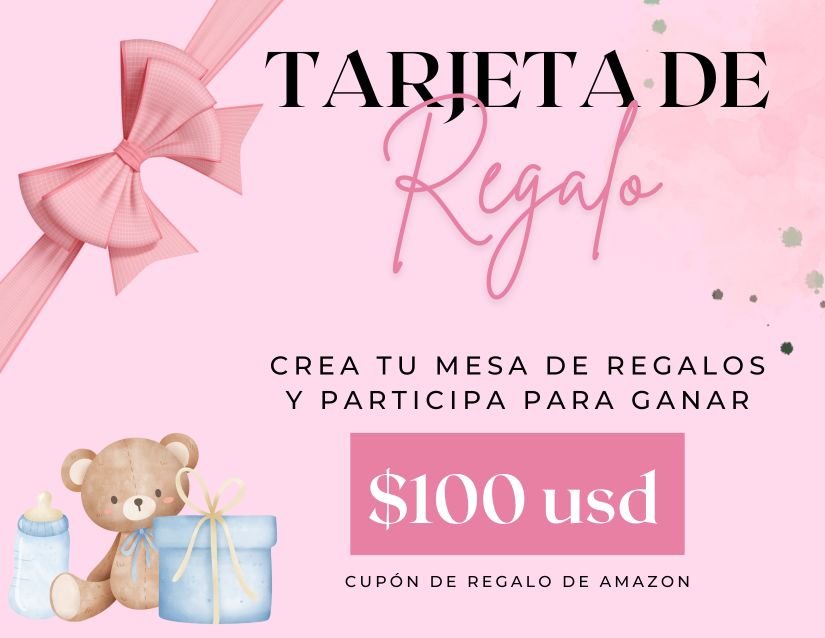 Crea tu mesa de regalos en Festa Baby y participa para ganar $100 usd en tarjeta de regalos de Amazon