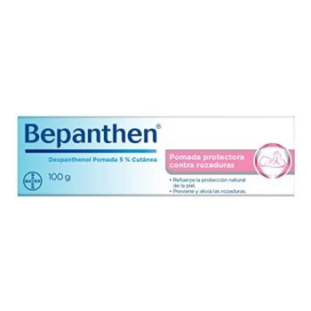 Bepanthen Pomada Protectora Contra Rozaduras, Bepanthen Bebe Previne y Alivia las Rozaduras, con Dexpantenol 5% Cutánea, 100g