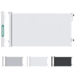 RocRow Puerta De Seguridad para Niños, 300 * 86cm sin Agujeros/taladros para instalación. Adecuado para escaleras, Cocina, Puertas, Pasillo, Puerta de Seguridad para bebés (Blanco, 300 * 86cm)
