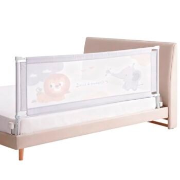 VEAKAR 1.8m Barandal para Cama,Barandal Cama,Barandilla para Cama,28 Niveles de Ajuste de Altura,Colchón de 5-30 cm de Grosor,para Camas Tapizadas,Planas y con Láminas