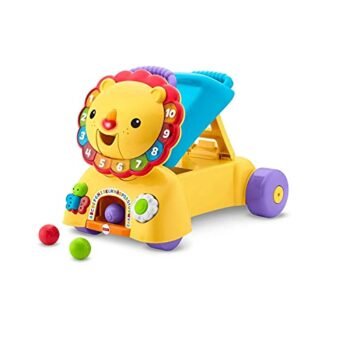 Fisher-Price, León Camina Conmigo, Juguetes Educativos, Bebés, 6 Meses en Adelante, Acompaña a tu bebé dirante su Crecimiento, El Asiento se Convierte en asa para facilitar su Equilibrio