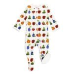L'ovedbaby - Footie unisex con cierre de 2 vías, Fruta, 0-3 Meses