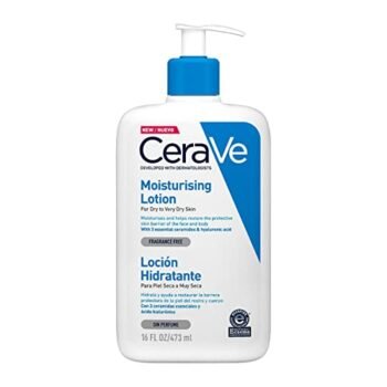 CeraVe Loción Hidratante de Rostro y Cuerpo para Piel Seca con Ácido Hialurónico 473ml