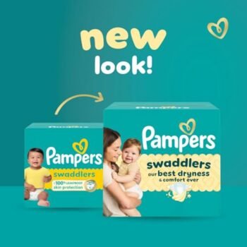 Pampers Swaddlers Pañales Etapa 3 (7 a 13kg), 136 Unidades. Hasta 100% libre de derrames