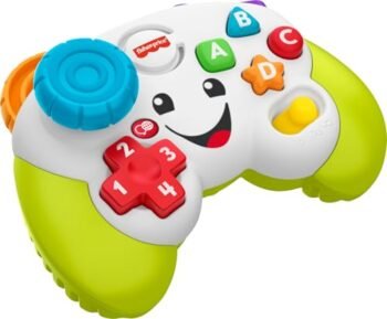 Fisher-Price Control de Juguete Ríe y Aprende con Luces Sonidos y Aprendizaje para Bebés de 6 Meses en Adelante