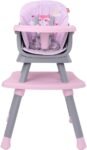 D'bebé Silla Alta 4 en 1 Grow With Me Color Rosa