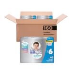 BBtips Sensitive Pañales, Talla XL Grande/6, 160 Pañales