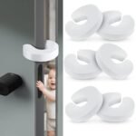 6 Tope de Puerta, Tope para Puerta para Bebé Seguridad Protector, Tapón de Puerta a Prueba de Bebés, Parachoques de EVA Duradera Resistente a Múltiples Impactos, Evita Lesiones Por Pellizcos de Dedos