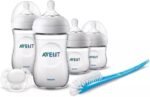 Philips Avent Set para Regalo Natural Response│Recién Nacido│2 biberones 4 oz/125 ml y 2 biberones 9 oz/260 ml, un chupón ultra soft y un cepillo limpiador│0 m+ | SCD838/11
