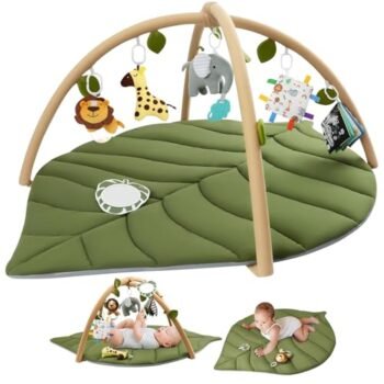 Muja Gimnasio para Bebe, Baby Einstein Extra Grande con 6 Juguetes Extraíbles, Tapete para Bebe que Favorece el Desarrollo Sensorial y Motor del Bebé