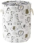 INough Cesto Ropa Sucia Cesta Ropa Sucia Bebe, Cesta de Juguetes Cesto Colada con Asa, Cubo Ropa Sucia para Lavadero Habitación Infantil Salon Baño, Cestos para la Colada Juguete (Jirafa)