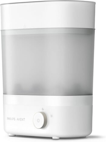 Philips Avent Esterilizador De Biberones Eléctrico a Vapor Premium, 3 en 1, Esteriliza, Seca y Almacena, SCF293/00