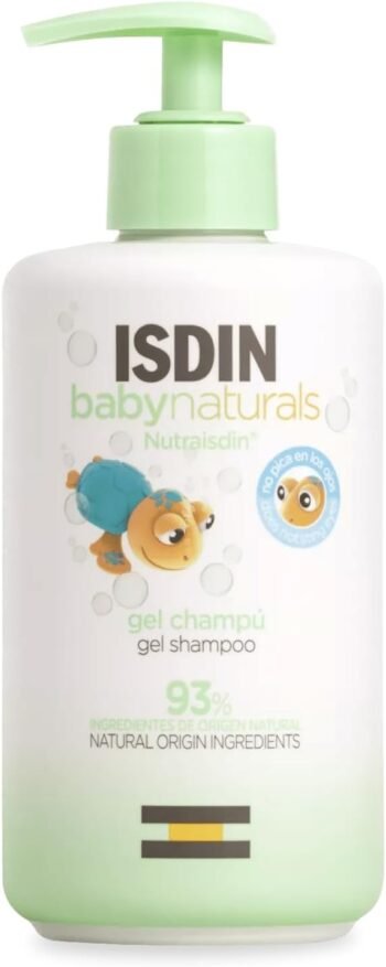ISDIN NutraISDIN Baby Naturals Gel Champú para Bebé, con un 93% de Ingredientes de Origen Natural, 400ml