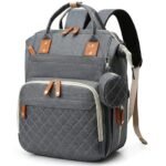 Mochila de Bolsa de Pañal, Mochila Pañalera Multifuncional Impermeable de Viaje Gran Capacidad, Bolsas de Pañales de Bolsillo Térmico de Aislamiento para Mamás Papás