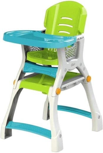 PRINSEL | Sillita Alta Infantil Convertible | Silla Alta para Bebé | Caddy 2 en 1 | Verde | De 6 Meses a 3 Años, Convertible a Escritorio | Artículos para Bebés