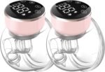 Extractor de Leche Portátil Manos Libres, Mejorado con Insertos de 19mm, 21mm, Extractor de Leche Eléctrico Portátil Inalámbrico Bajo Ruido, 4 Modos y 6 Niveles de Succión, brida de 24mm