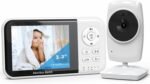 YIYAHA Monitor Bebé 3.2 Pulgadas, Monitor para Bebe con Camara, Monitor de Video, Visión Nocturna Infrarroja, Encriptación Digital, Audio Bidireccional, Monitoreo de Temperatura, Canciones de Cuna
