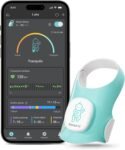 Sense-U Calcetín Zapato Monitor Inteligente para Bebés con Indicador de Sueño y Notificaciones en el Dispositivo, Rastrea Frecuencia Cardíaca, Movimiento y Latidos, 1–12 Meses