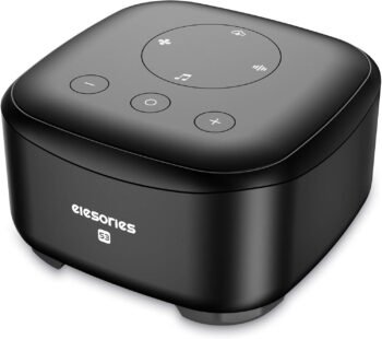 SNORF Ruido Blanco Para Bebe, S3-ECO White Noise Machine, diseño minimalista en forma de cubo, 20 sonidos relajantes, entrada para auriculares de 3.5mm, que proporcionan un ambiente cómodo para dormir(Negra)