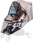 Cubierta de lluvia para carriola de bebé, impermeable a prueba de polvo a prueba de viento, protección duradera, protección contra el clima con pantalla para los ojos