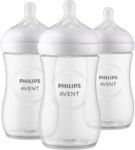 Philips Avent Biberón Natural Response│con válvula anticólicos│9 oz/260 ml│1 m+│Flujo 3 Medio│3 pzs│SCY903/03