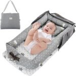 SPOWAY Cuna para Viaje portatil Cuna de Bebé Recién Nacido Portátil Tumbona de Bebé Portátil Plegable para Dormitorio de Viaje Al Aire Libre