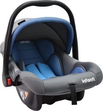 INFANTI | Asiento para Bebe Carro Portabebe NEST | Autoasientos para Bebe | Booster Car Seat - Cosas para Bebes Recien Nacidos hasta 13kg - Silla para Bebe Auto con Posiciones Ajustables | Azul