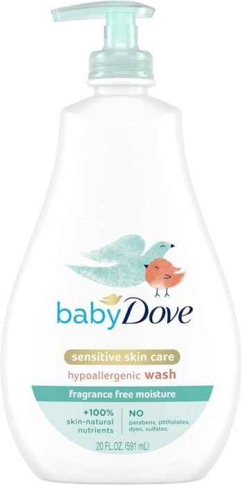 Baby Dove Wash, Sensitive Moisture, 20 oz