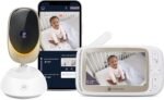 Motorola Baby Monitor VM85 - Video WiFi para interiores con cámara y luz de humor - HD 720p, se conecta a la aplicación de guardería, alcance de 1000 pies, audio de 2 vías, panorama remoto, zoom de inclinación digital, temperatura, canciones de cuna, visión nocturna