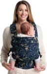 Momcozy - Portabebés para recién nacidos a niños pequeños de 3 kg a 20 kg, ergonómico, acogedor y ligero, comodidad durante todo el día para manos libres, apoyo lumbar mejorado, noche estrellada