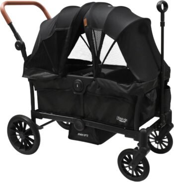 INFANTI | Carrito Vagón Doble | Para Niños Everett Lifestyle | Soporta Hasta 50 kg | Negro