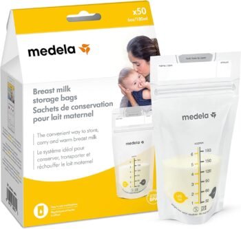 Medela | Bolsas para Almacenar y Conservar Leche Materna | Capacidad por bolsa: 6 oz / 180 ml | Contiene: 50 bolsas