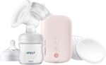 Philips Avent Extractor de Leche Eléctrico, Ultra Suave, Tecnología Natural Motion, Extractor de leche Materna, Silencioso, Biberón y Pads de Lactancia, SCF395/11