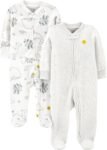 Simple Joys by Carter's Paquete de 2 pies térmicos con Cierre de 2 vías para Dormir y Jugar Dormir para bebés y niños pequeños para Unisex bebé
