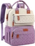 Legestori Mochila para pañales, bolsa de pañales para bebé con bolsillos aislados y correas para carriola